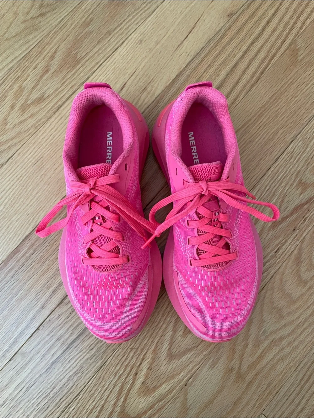Merrell Women's Morphlite Neon Pink Athletic Running Sneakers, Size 7.5